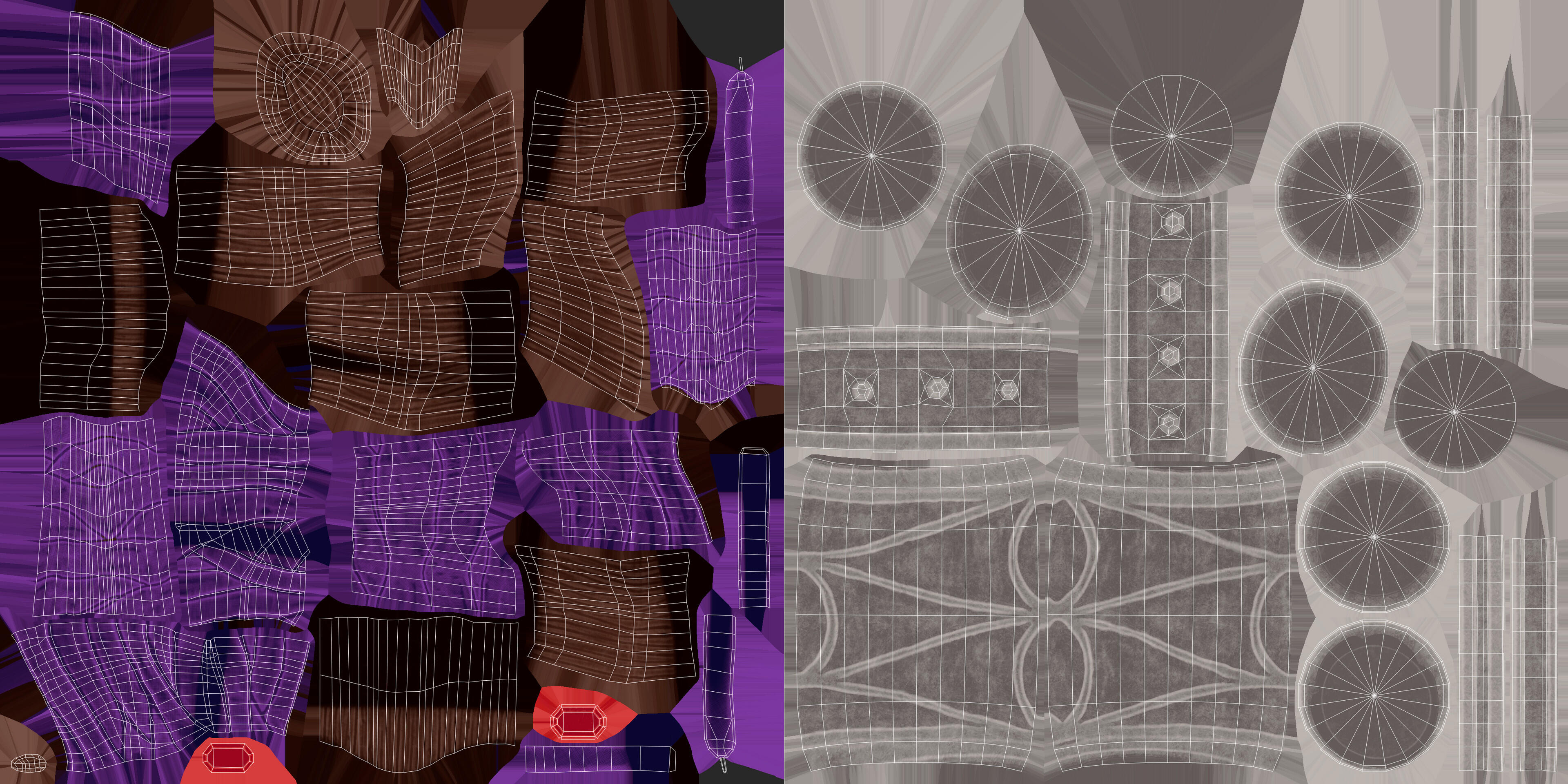 UDIMs with Wireframe
